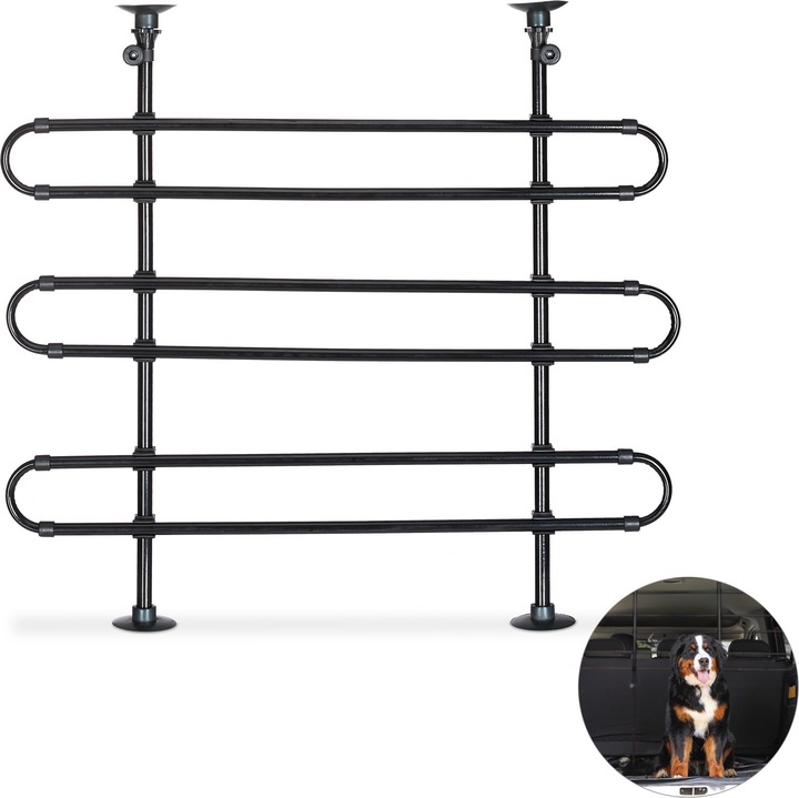 Actual product image Relaxdays Dog Guard for Cars (Dog, Reflectors, Can be opened completely)