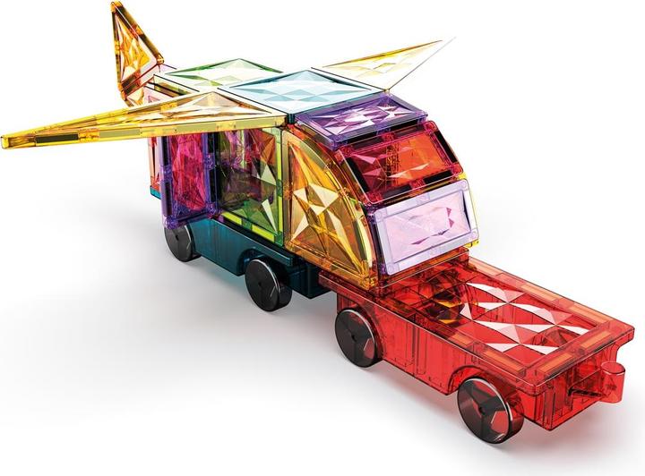 Productafbeelding Geomag Magnetic Tiles Gems Vehicles