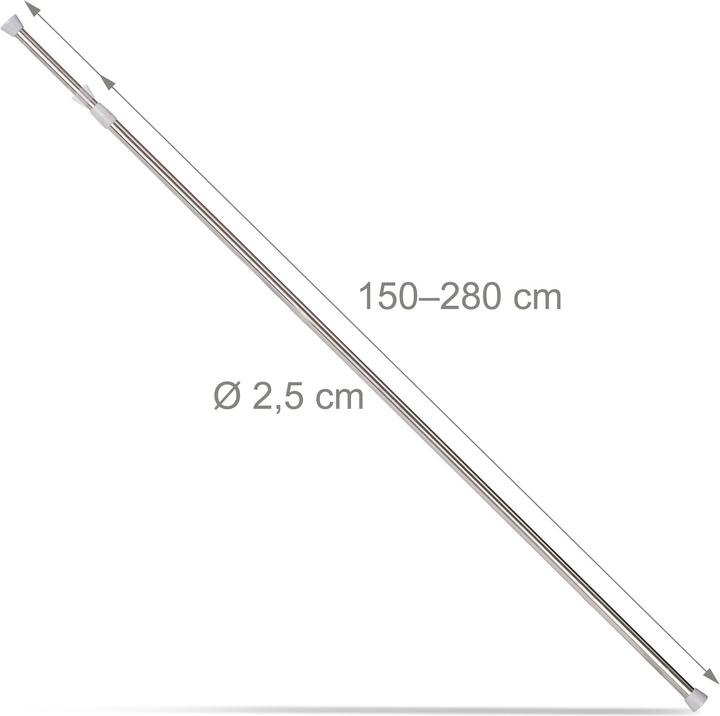 Actual product image Relaxdays Telescopic Rod, Extensible