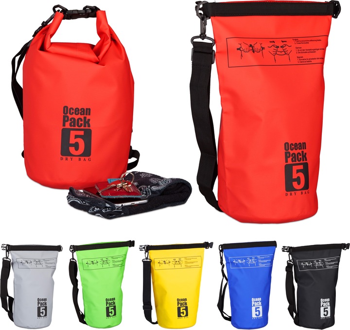 Immagine prodotto Relaxdays Zaino impermeabile ocean pack 5L (5 l)