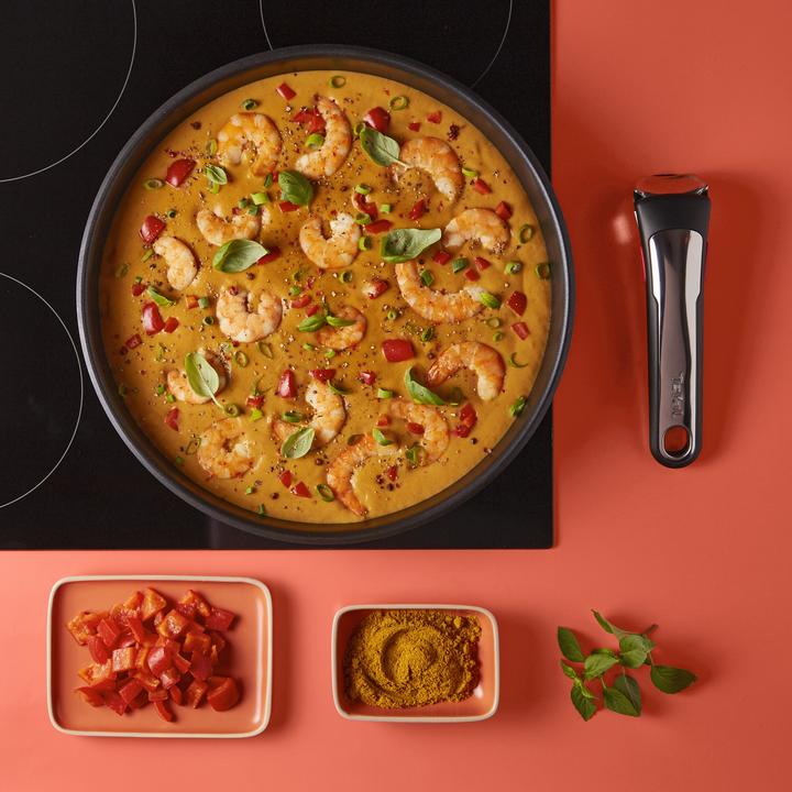 Immagine prodotto Tefal Manico Ingenio Premium con intarsio in acciaio inox (18.30 cm, Metallo, Materiale sintetico)