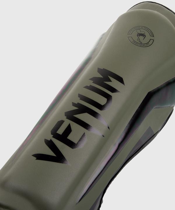 Actual product image Venum Elite Standup Shinguards - Khaki/Black (XL)