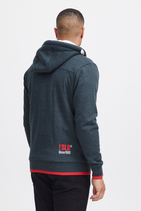 Image du produit Solid BenjaminZip Pile Veste En Sweat Avec Peau De Mouton Zippé Sweat-Shirt Pour Homme À CapucheDoub (M)