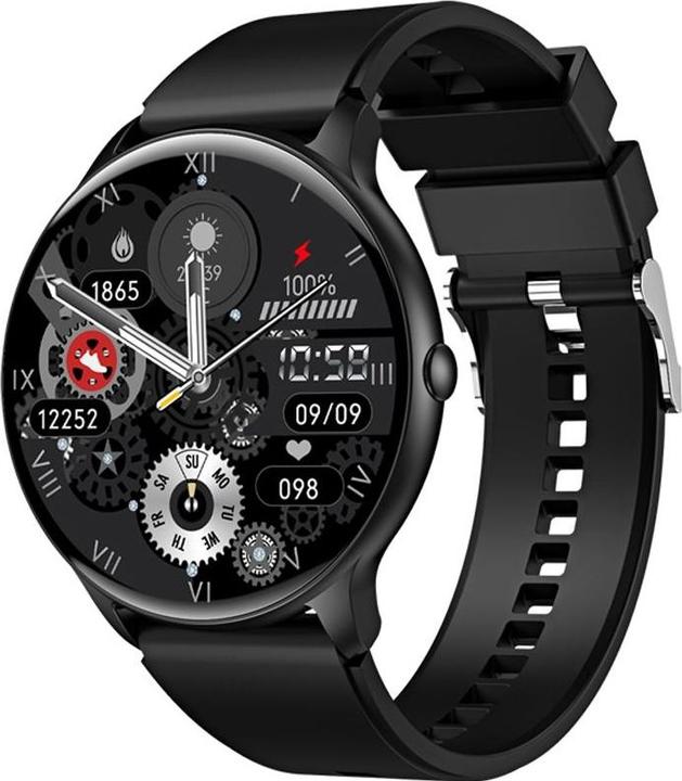 Actual product image Giewont Veltori VT160-1 Smartwatch, schwarzes Silikonarmband