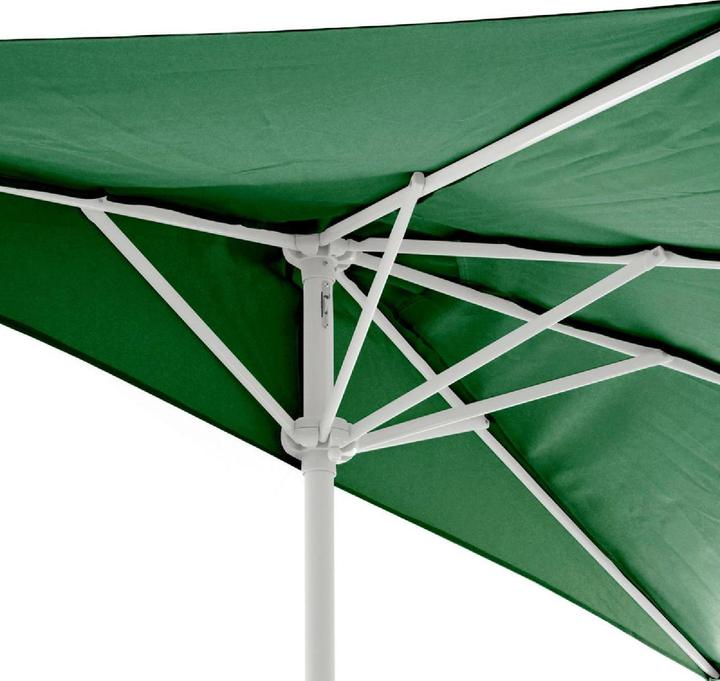 Produktbild VCM Balkon-Sonnenschirm Grün halbrund Gartenschirm Sonnenschutz 2,7m mit Kurbel (2.70 m)