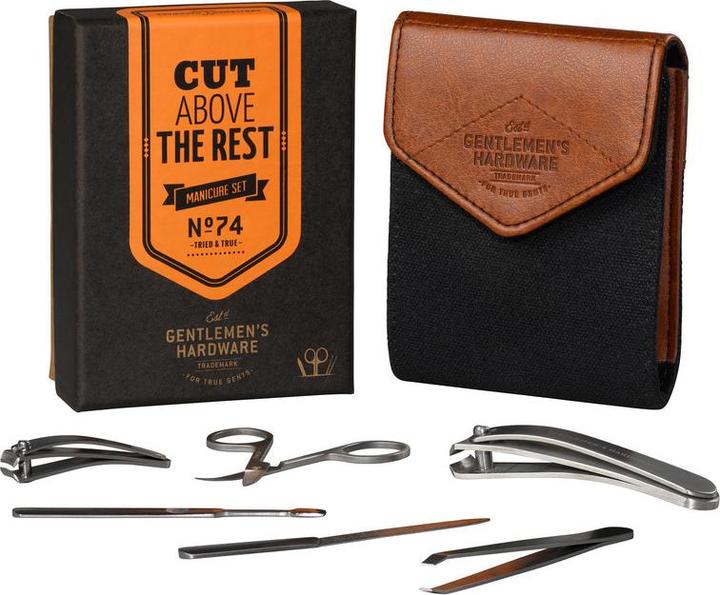 Image du produit Gentlemen's Hardware Charcoal Canvas Manicure Set