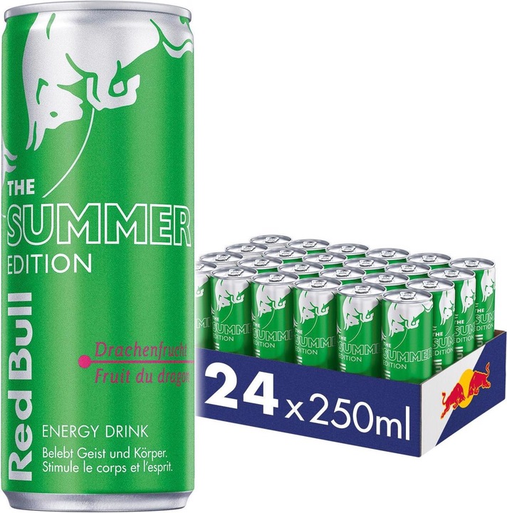 Produktbild Red Bull Energy Drink The Green Edition (Drachenfrucht) (24 x 25 cl)