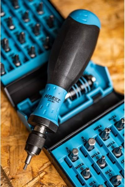 Produktbild HAZET Bit Satz 2240N/51 ∙ Sechskant6,3 (1/4 Zoll) ∙ Pozidriv Profil PZ, Kreuzschlitz Profil PH, Tam… (6,3 mm)