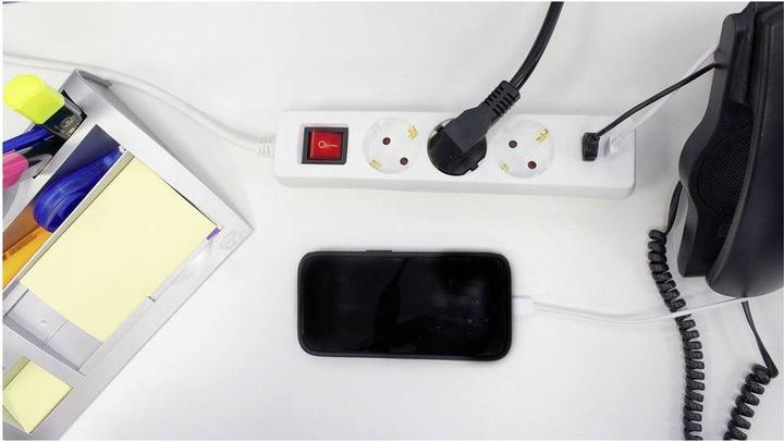 Actual product image As - Schwabe Steckdosenleiste mit USB-Port (3x, CEE 7/3, CEE 7/7, 1.40 m)