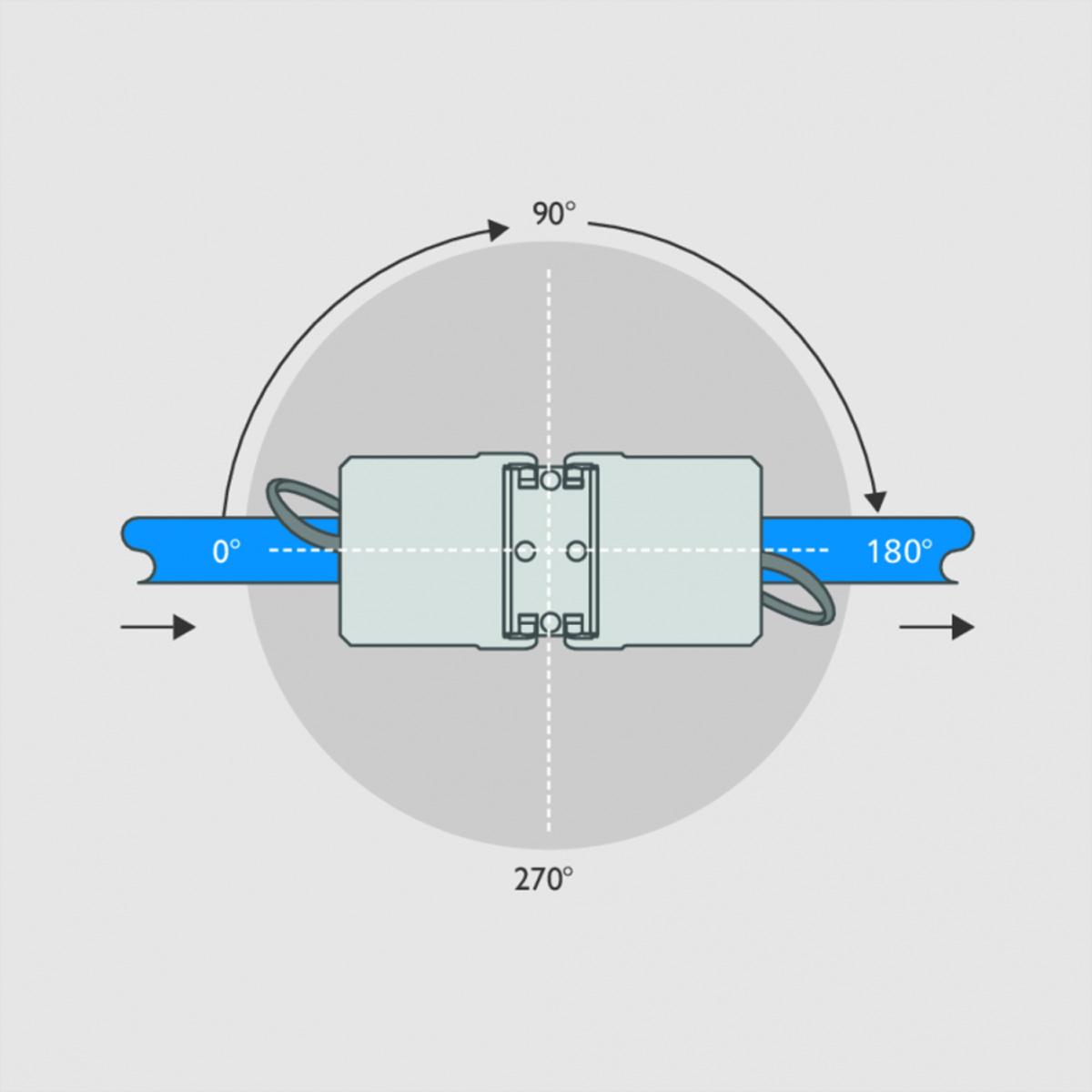 Thumbnail - Metz Connect Cable connector class EA 180° (Netzwerk Kupplung), Netzwerk Zubehör