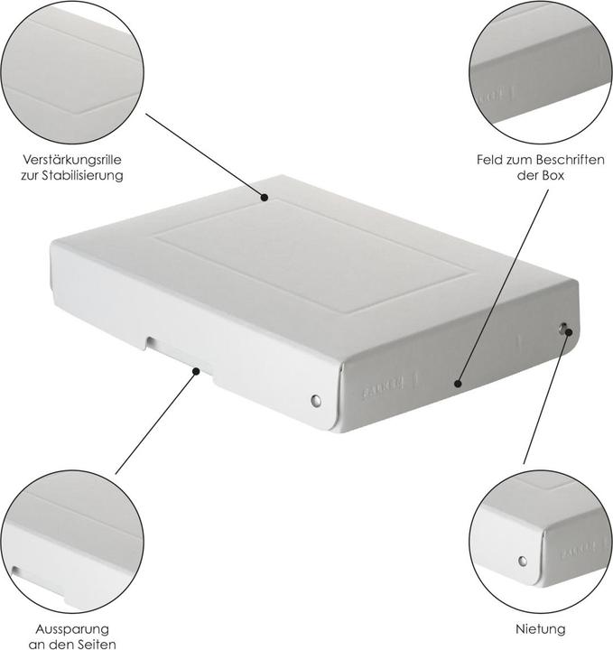 Image du produit Falken PURE Box Pro A5 hauteur de remplissage 40mm blanc (A5)