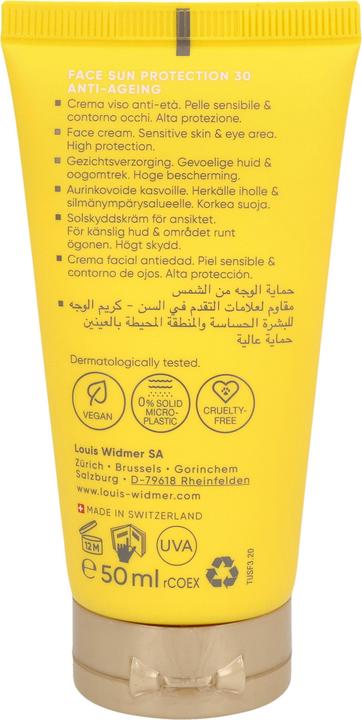 Produktbild Widmer Louis Face Sun Protection Anti-Aging LSF30 parfumiert 50 ml (Sonnencreme, Sonnencreme Gesicht, SPF 30, 50 ml)