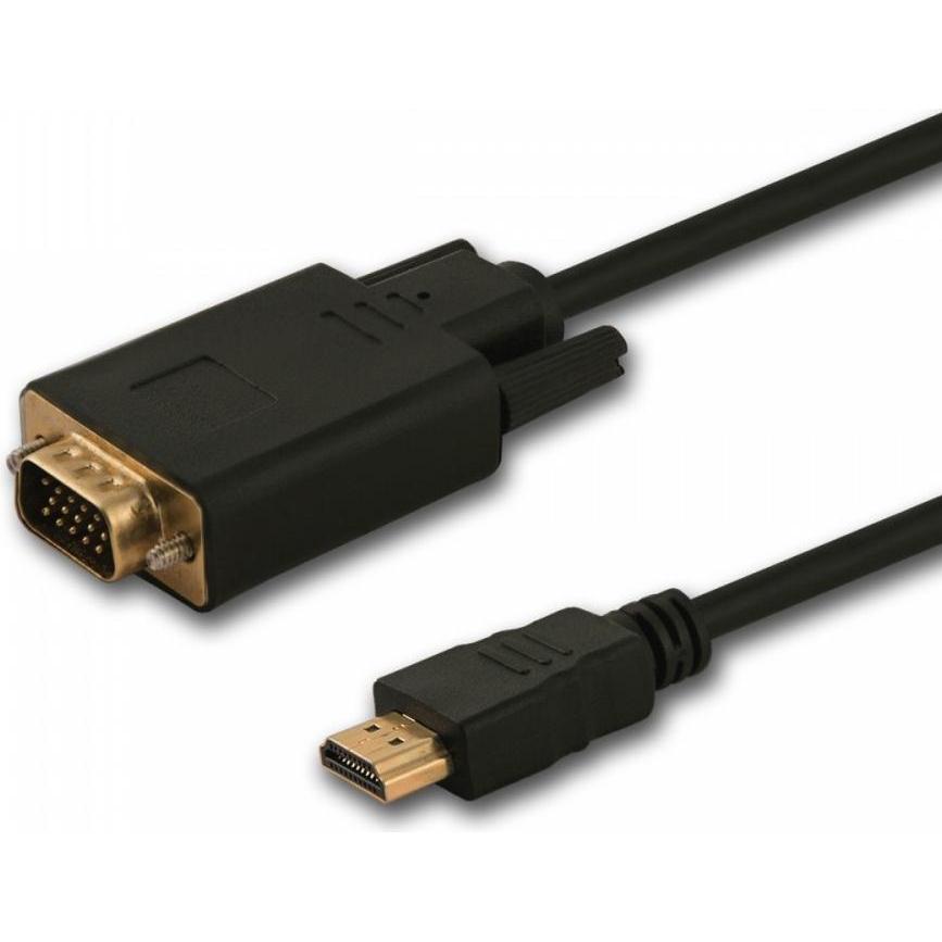 Savio HDMI (M) - VGA (M) Kabel 1,8 m CL-197 (1.80 m), Cavo video