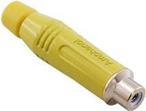 Actual product image Amphenol RCA Connector Female in Yellow