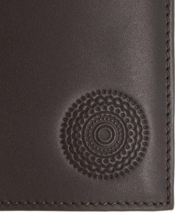 Circle Bloom Embossed Brown