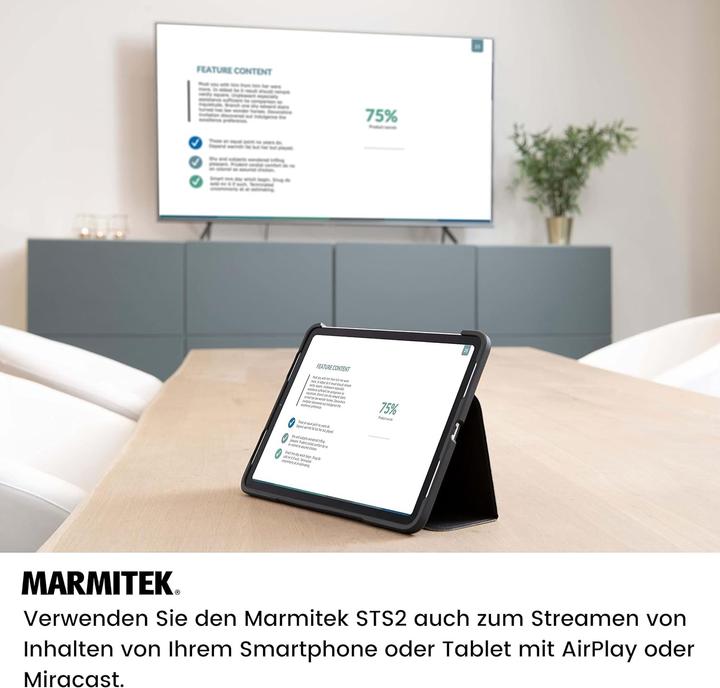 Actual product image Marmitek Wireless HDMI Presentation System with AirPlay, Miracast, USB-C, and 20 Presenter Support (20 m)