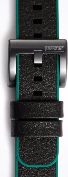 Produktbild Strap Studio Hybrid Sport (20 mm, Leder, Kautschuk, Gear Sport)