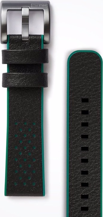 Produktbild Strap Studio Hybrid Sport (20 mm, Leder, Kautschuk, Gear Sport)