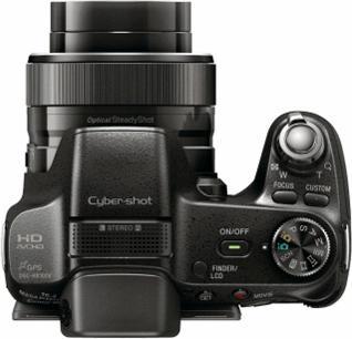 Actual product image Sony DSC-HX100V, 16 MP, 30x WW zoom, 3D, GPS, FullHD, Black (1/2,3'')