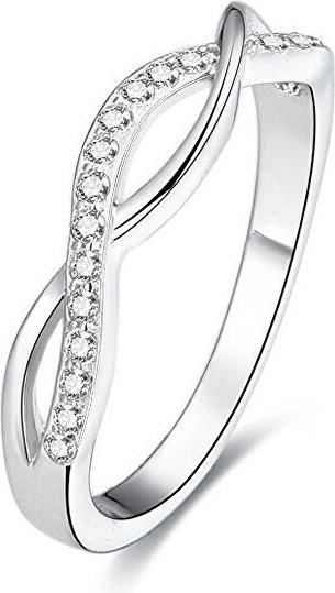 Produktbild Beneto Silver ring with crystals AGG190 - Circuit: 52 mm (L) (52, 925 Silber)