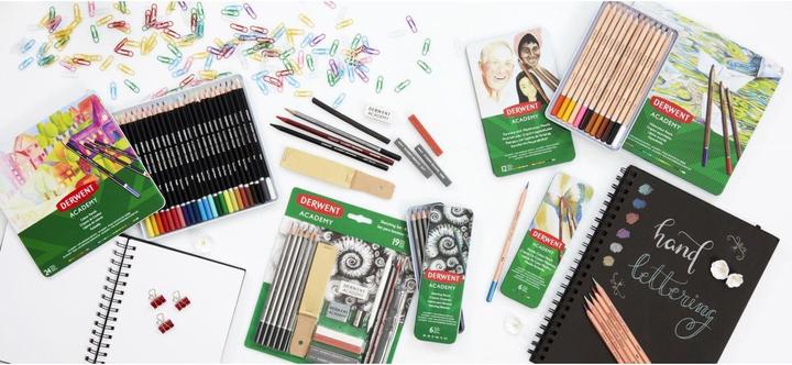 Actual product image Derwent Graphite pencil Sketching Set 6 pieces (2B, 4B, 6B, B, H, HB, 6x)
