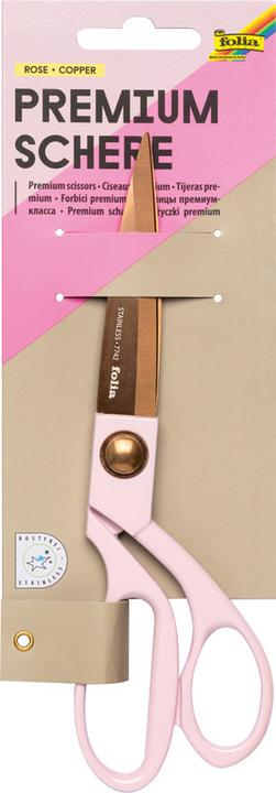 Folia Premiumschere II rosegold/rosa, ca. 20,1 cm lang (20.10 cm)