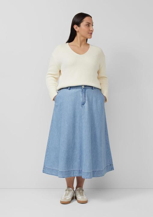 Produktbild s.Oliver High Rise-Jeansrock mit Elastikbund (52)