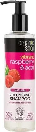 Actual product image Organic Shop Natural Volumising Shampoo Natural Hair Volume Enhancer Raspberry & Acai 280Ml (280 ml, Liquid shampoo)