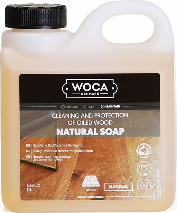 Woca Savon pour sols en bois (Nature, 1 l)