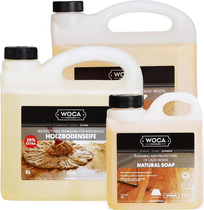 Image du produit Woca Savon pour sols en bois (Nature, 1 l)