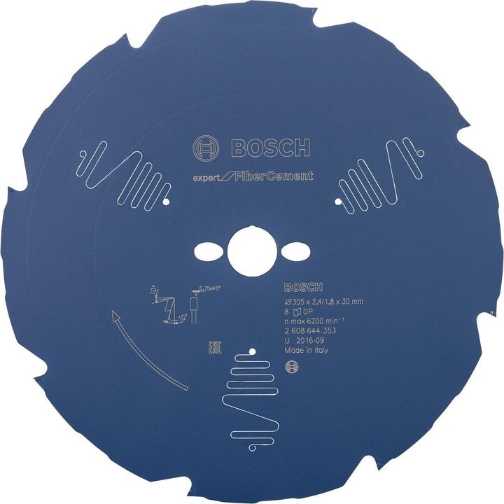 Actual product image Bosch Professional Zubehör Circular saw blade Expert for Fibre Cement, 305 x 30 x 2.4 mm, 8