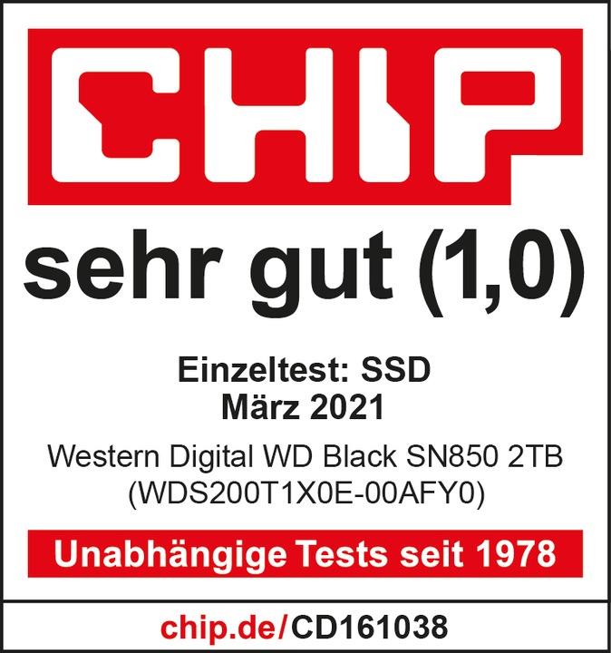 Image du produit WD Black SN850 (2000 Go, M.2 2280)