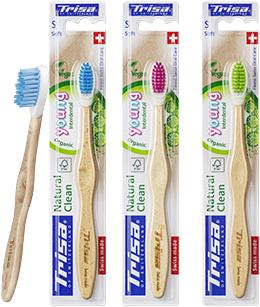Actual product image Trisa Manual toothbrush Natural Clean Young Soft assorted (Soft, 1 x)