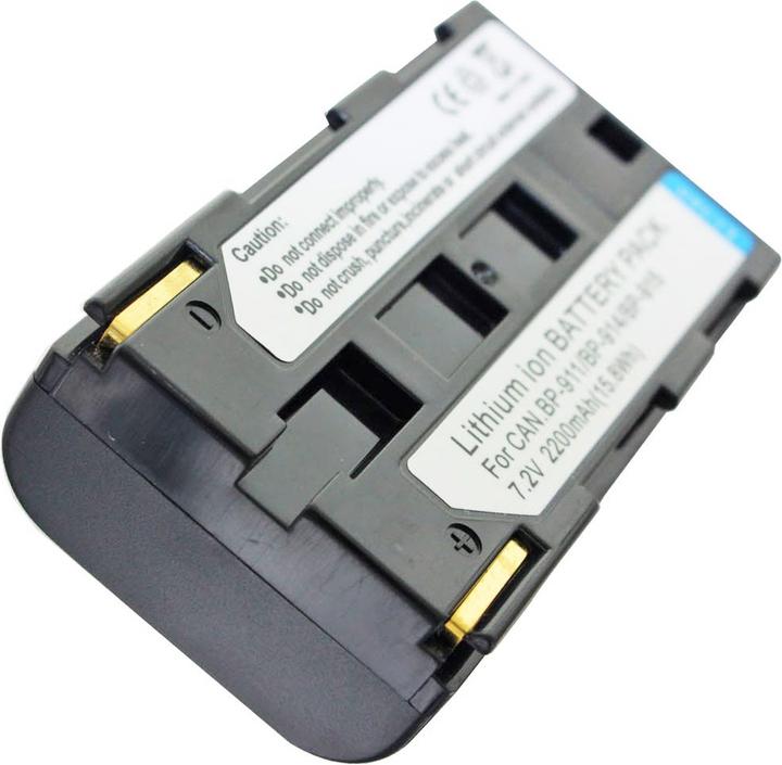 Actual product image AccuCell Akku Canon BP-911, BP-912, BP-914, BP-915, Riegl FG21 (Camera battery)