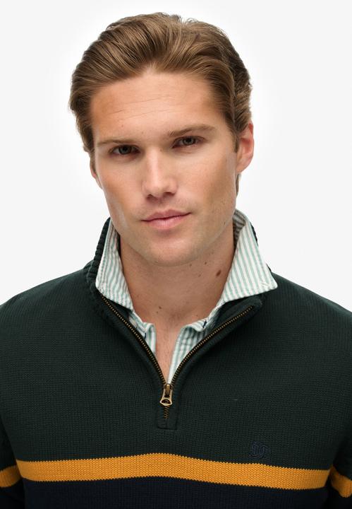 Image du produit Superdry Pull camionneur rayé en maille de coton (M)