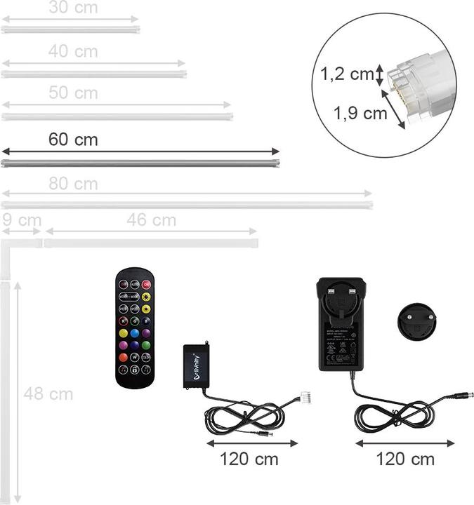 Actual product image Vicco Stripe (RGBW, 60 cm, Indoor)