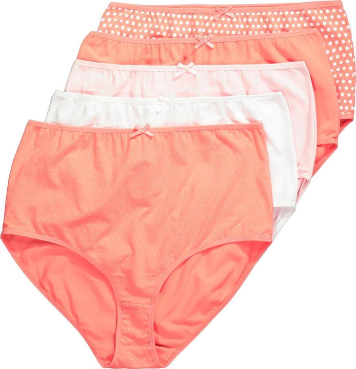 Produktbild Ulla Popken Maxislips, 5er-Pack, Punkte/einfarbig (50, 52)