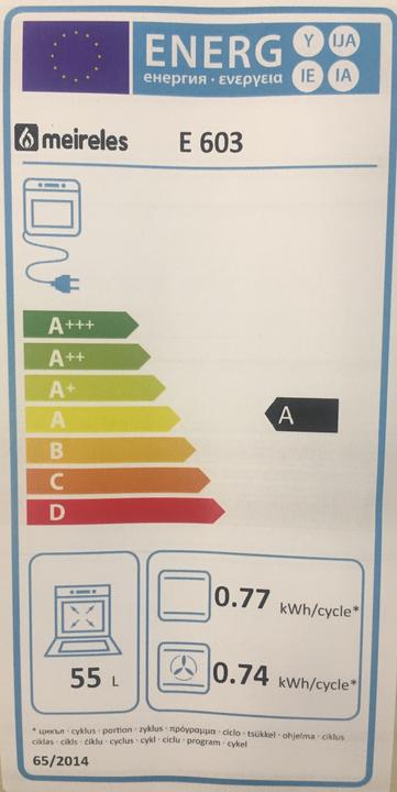 Energie-Label Meireles E 603 X