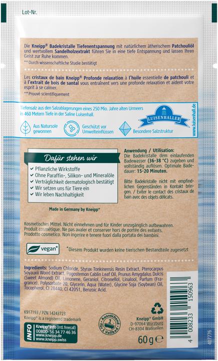 Produktbild Kneipp Tiefenentspannung (Badesalz)
