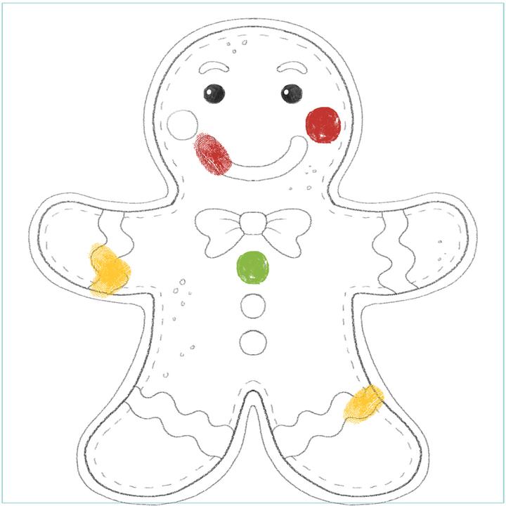 Produktbild Fingerstempeln. Bastelblock Weihnachten