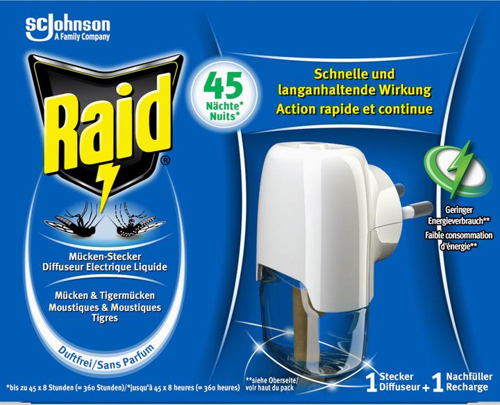 Raid Apparecchio elettrico+fluido 45 notti (27 ml)