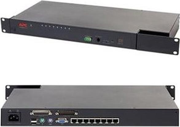 Produktbild APC KVM SWITCH 2G- Analog- 1 Local User- 8 Port- 1HU