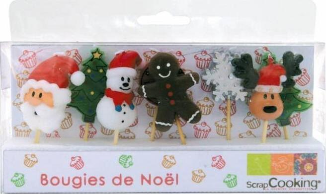 Actual product image ScrapCooking Christmas candles set (8 pcs.)
