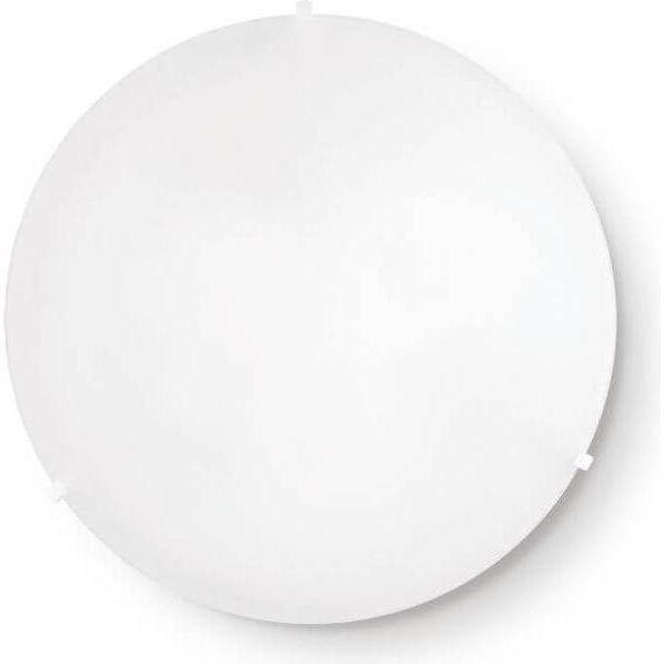 Ideal lux, Wandleuchte + Deckenleuchte, SIMPLY Deckenleuchte E27 3-fach ⌀400mm dimmbar Weiss 007984 (E27)