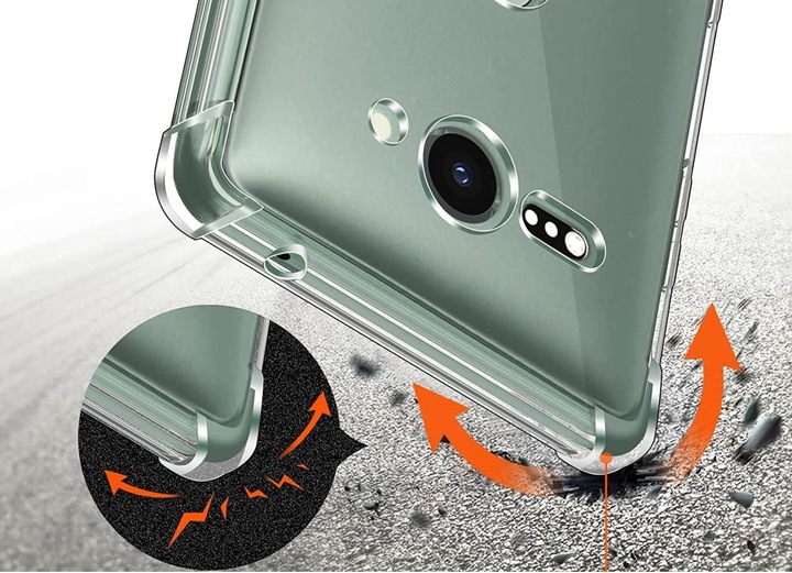 Produktbild Screenguard Sony Xperia XZ2 Compact Hülle Crystal Soft Airbag Bumper (Sony Xperia XZ2 Compact)