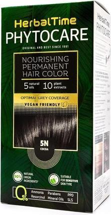 Actual product image Herbal Time Phytocare Permanent Hair Dye Color Cocoa 5N (5N Cocoa)