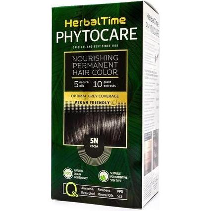 Herbal Time Phytocare Permanentes Haarfärbemittel Farbe Kakao 5N (5N Kakao) (50005194)