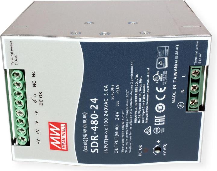Actual product image MeanWell DIN rail power supply (DINRail)