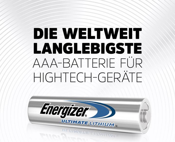 Productafbeelding Energizer Ultimate Lithium (4 Pcs., AAA, 1250 mAh)