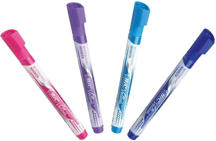 Actual product image Bic Velleda Whiteboard Marker (Light blue, Lilac, Rose, Dark Blue, 4.20 mm)
